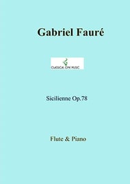 Sicilienne, Op.78 piano sheet music cover Thumbnail